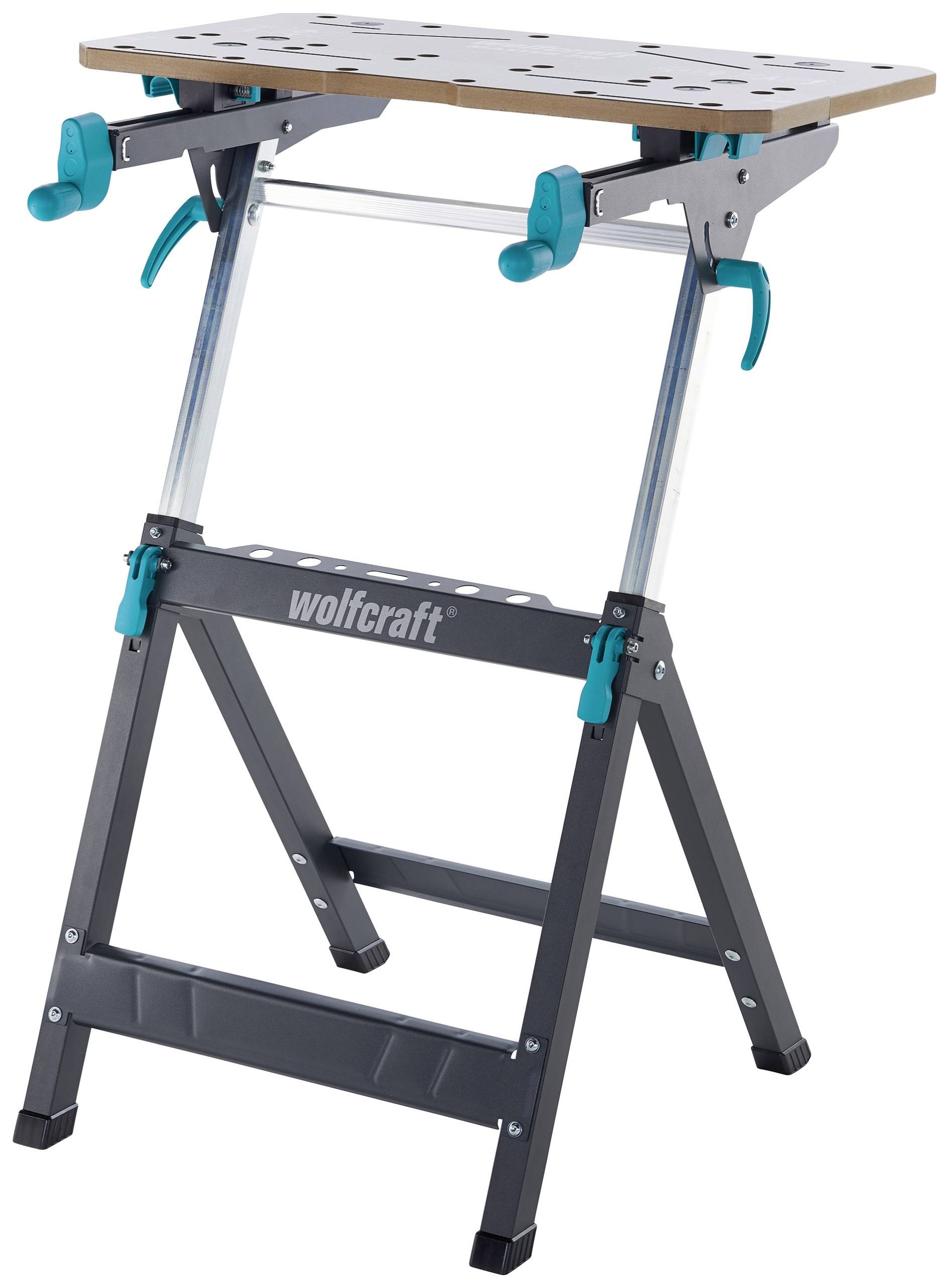 Wolfcraft 6871000 Stół zaciskowo-maszynowy MASTER 750 ERGO 13.2 kg czarny, srebrny - obrazek 1