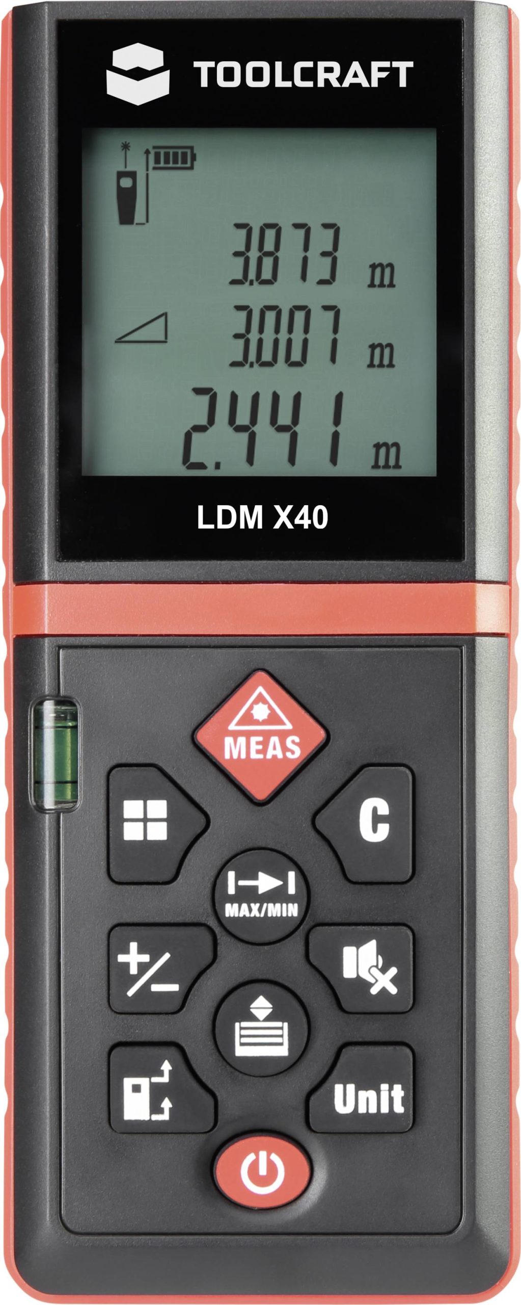 TOOLCRAFT LDM X40 Dalmierz laserowy 40 m - obrazek 1