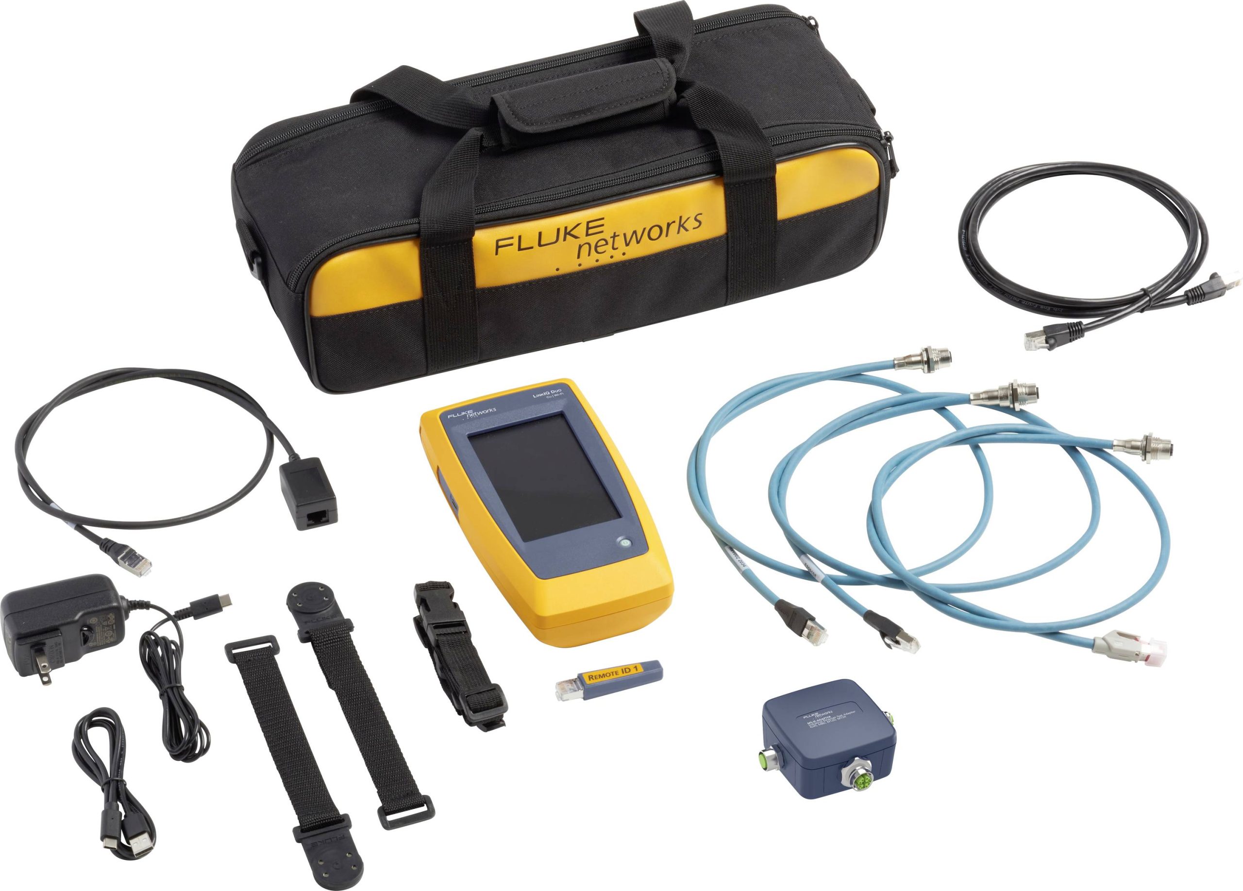 Fluke Networks LIQ-DUO-IE-H6-EU Przemysłowy tester kabli, sieci i WiFi Pasuje do: CAT 4, CAT 5, CAT 5e, CAT 6, CAT 6a, W - obrazek 1