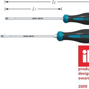 Wkrętak płaski Hazet HEXAnamic 802-100 Szerokość klingi: 10 mm Długość końcówki: 175 mm