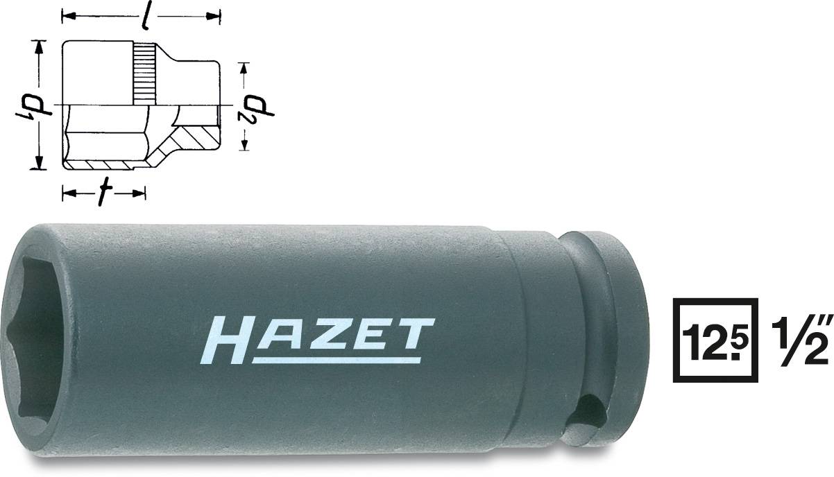 Nasadka udarowa Hazet 900SLG-19 900SLG-19 1/2" (12.5 mm) - obrazek 1