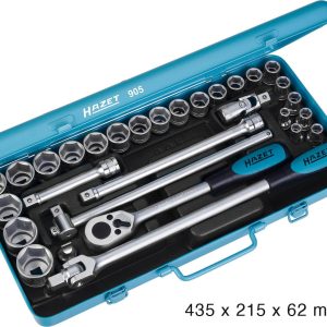 Zestaw kluczy nasadowych Hazet 905 1/2″ (12.5 mm) Zestaw kluczy nasadowych Hazet 905 1/2″ (12.5 mm)