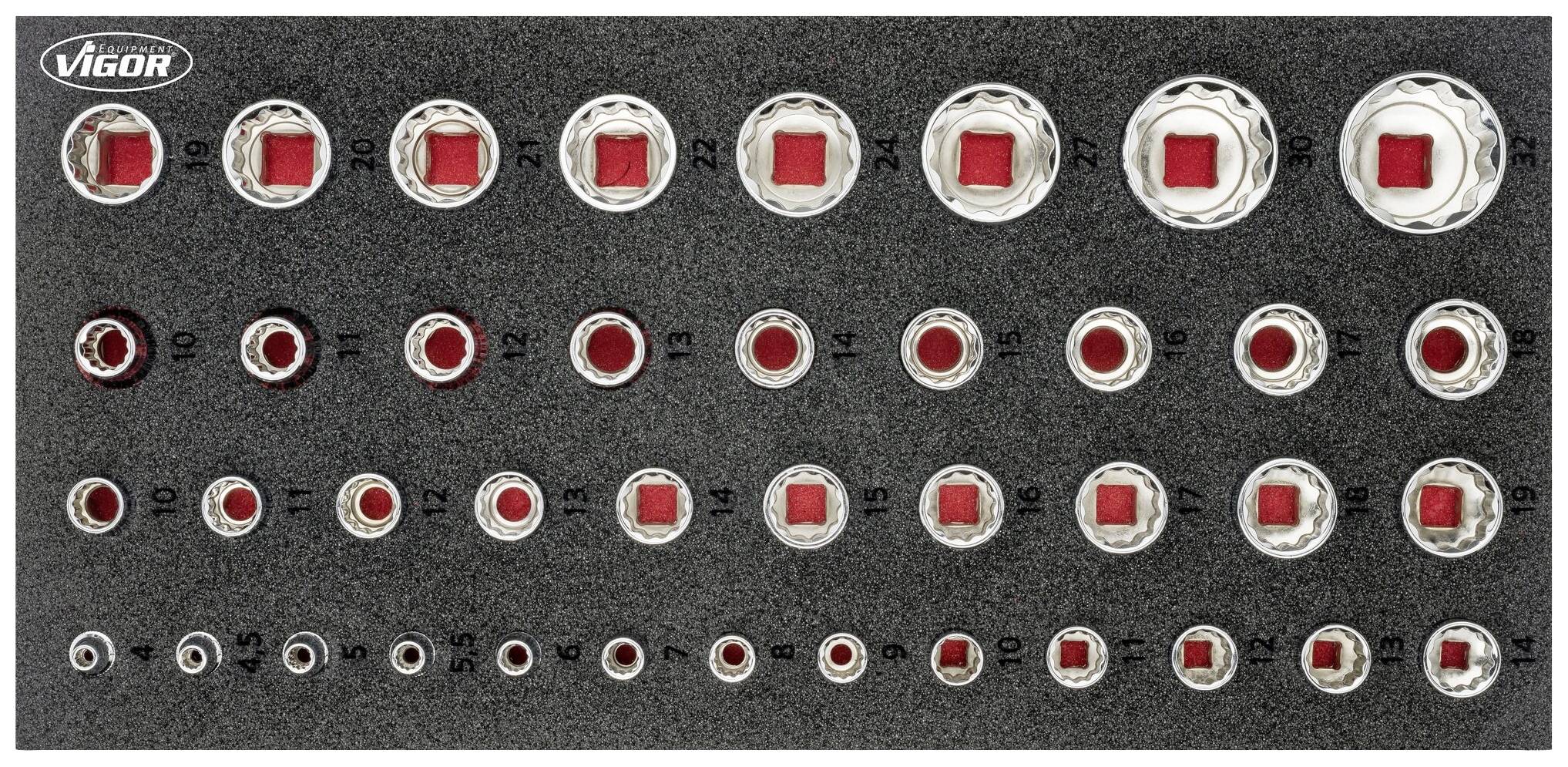 Zestaw kluczy nasadowych Vigor V7520 V7520 - obrazek 1