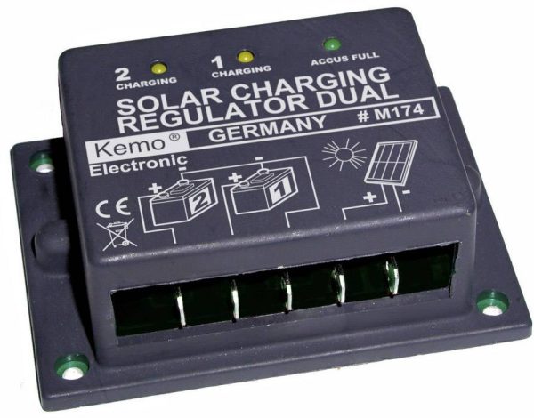 Solarny regulator ładowania Kemo Dual M174 Szeregowe 12 V 16 A
