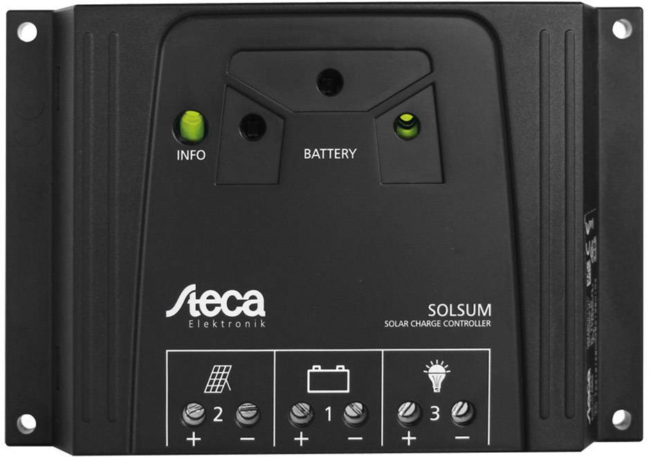 Solarny regulator ładowania Steca Solsum 1010 PWM 12 V, 24 V 10 A - obrazek 1