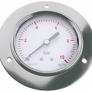 Manometr pneumatyczny panelowy ICH 304.40.10 0-10 BAR, fi40 mm, G 1/8 Manometr pneumatyczny panelowy ICH 304.40.10 0-10 BAR, fi40 mm, G 1/8