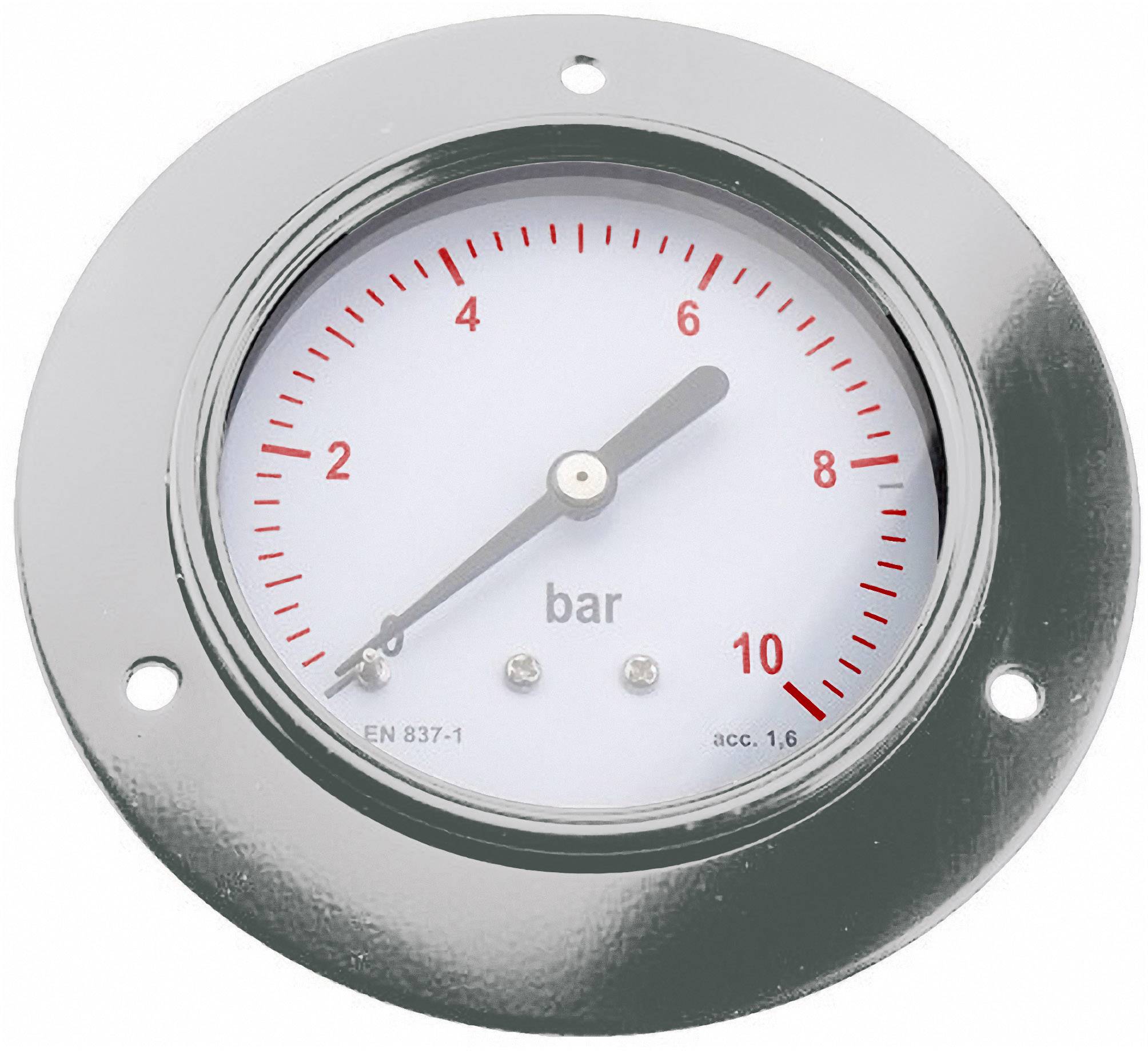 Manometr pneumatyczny panelowy ICH 304.40.10 0-10 BAR, fi40 mm, G 1/8 - obrazek 1