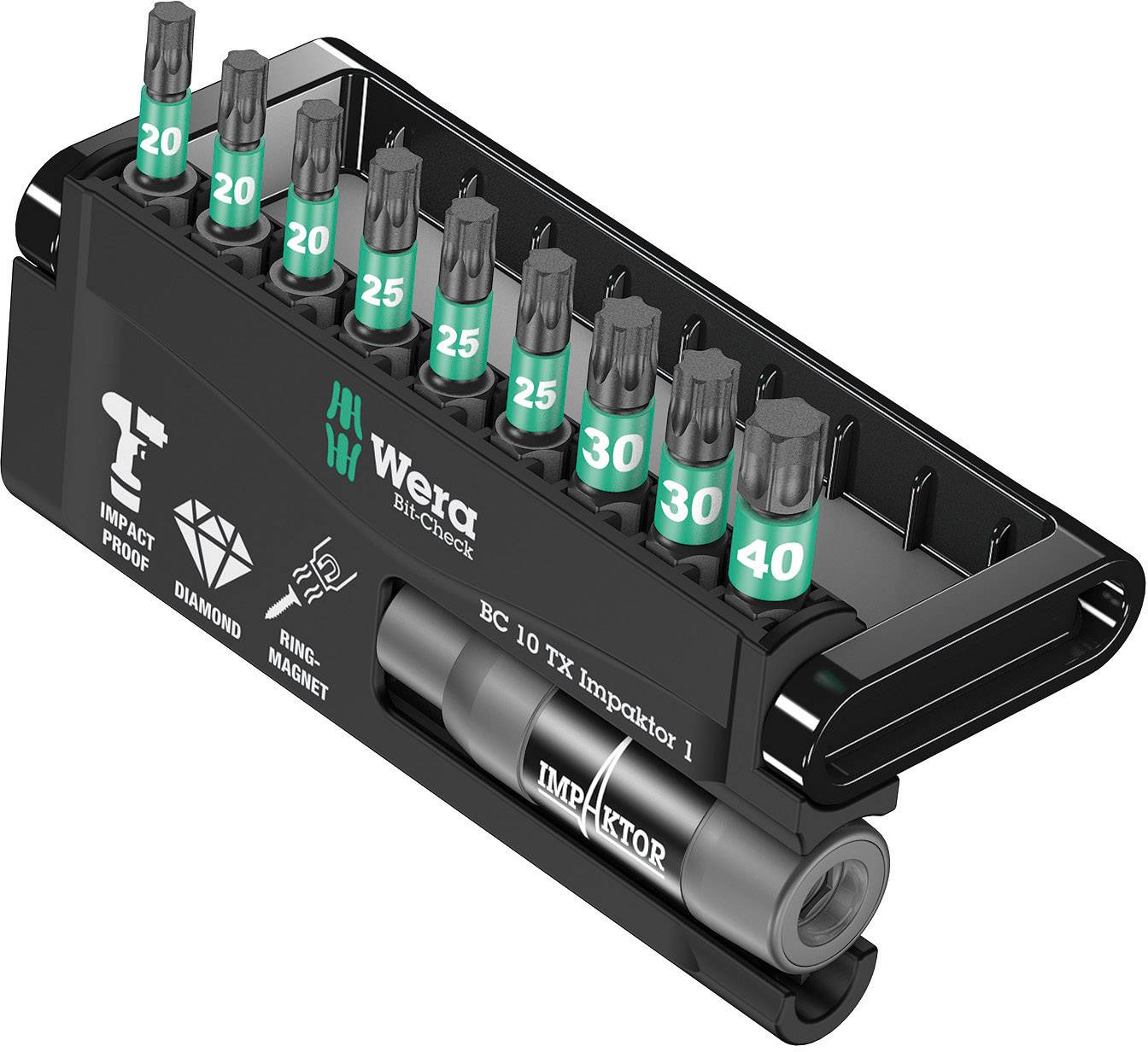 Bity Wera 8767-9/IDC 05057688001, TORX wewnętrzny, stal narzędziowa, 10 szt. - obrazek 1