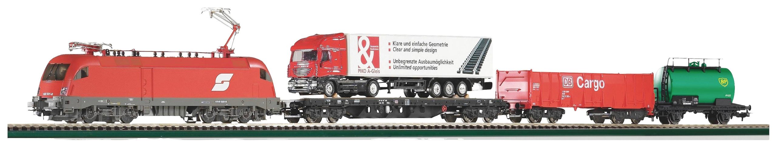 Pociąg towarowy Piko H0 57177 Lokomotywa elektryczna H0 S-Set Taurus firmy ÖBB - obrazek 1