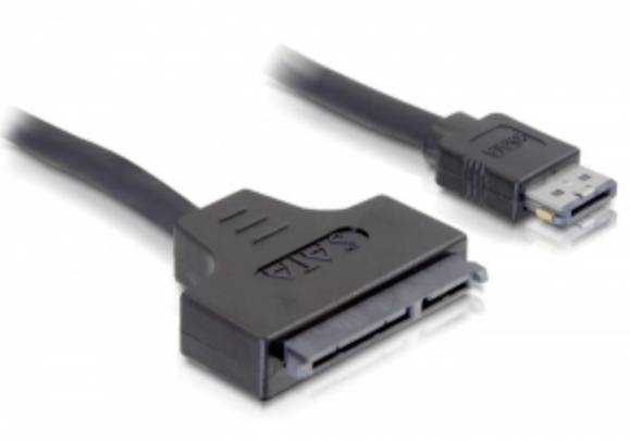 kabel eSATA Delock Delock - Power Over eSATA-Kabel - 11-poliger USB/eSATA (5/12V) 84402, 0.5 m - obrazek 1