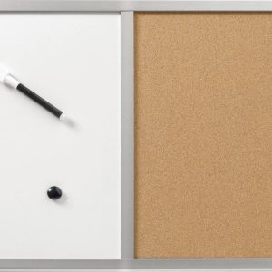 Tablica magnetyczna, Tablica suchościeralna Herlitz 10685394 srebrny, kork Tablica magnetyczna, Tablica suchościeralna Herlitz 10685394 srebrny, kork