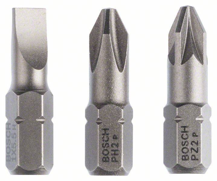 Bity PH 2, PZ 2 Bosch Accessories 2607001766 bardzo twardy D 6.3 3 szt. - obrazek 1
