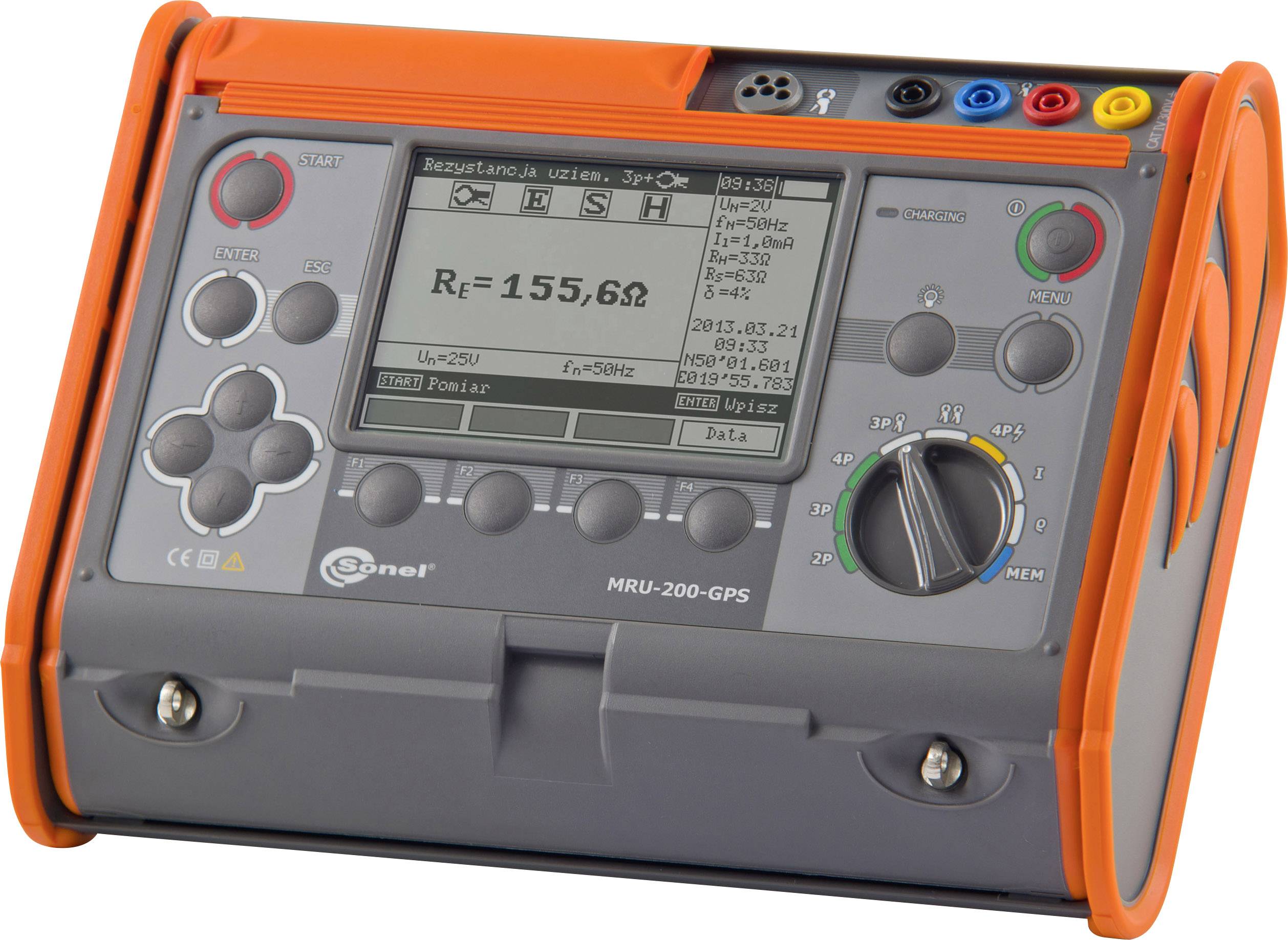 Miernik rezystancji uziemienia Sonel MRU-200GPS - obrazek 1