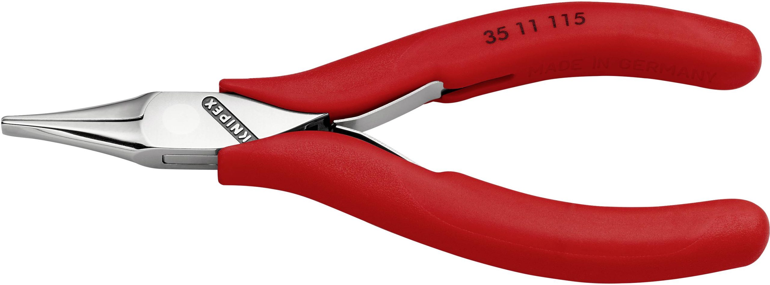 Knipex 35 11 115 dla elektroników i mechaników Szczypce płaskie proste stal narzędziowa 115 mm - obrazek 1