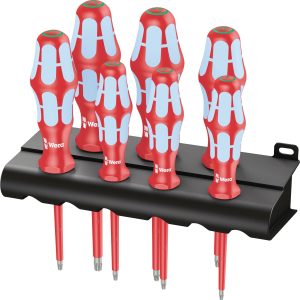 Wera 3167 i/7 Rack VDE Wkrętak Torx Rozmiar wkrętaka T 8, T 9, T 10, T 15, T 20, T 25, T 30 DIN EN 60900 1 szt. Wera 3167 i/7 Rack VDE Wkrętak Torx Rozmiar wkrętaka T 8, T 9, T 10, T 15, T 20, T 25, T 30 DIN EN 60900 1 szt.