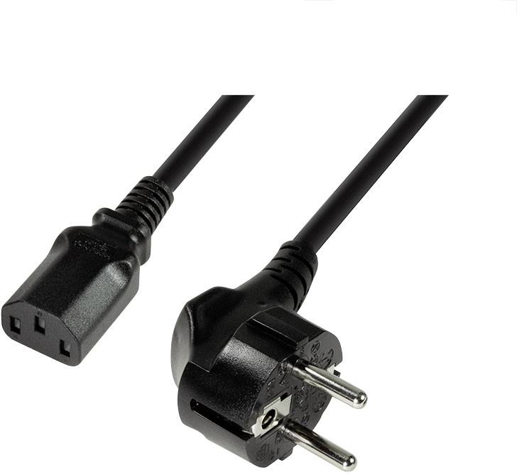kabel uziemiające, IEC LogiLink LogiLink - Stromkabel - power IEC 60320 C13 zu power CEE 7/7 (M) CP095, 3.00 m, 1 szt. - obrazek 1