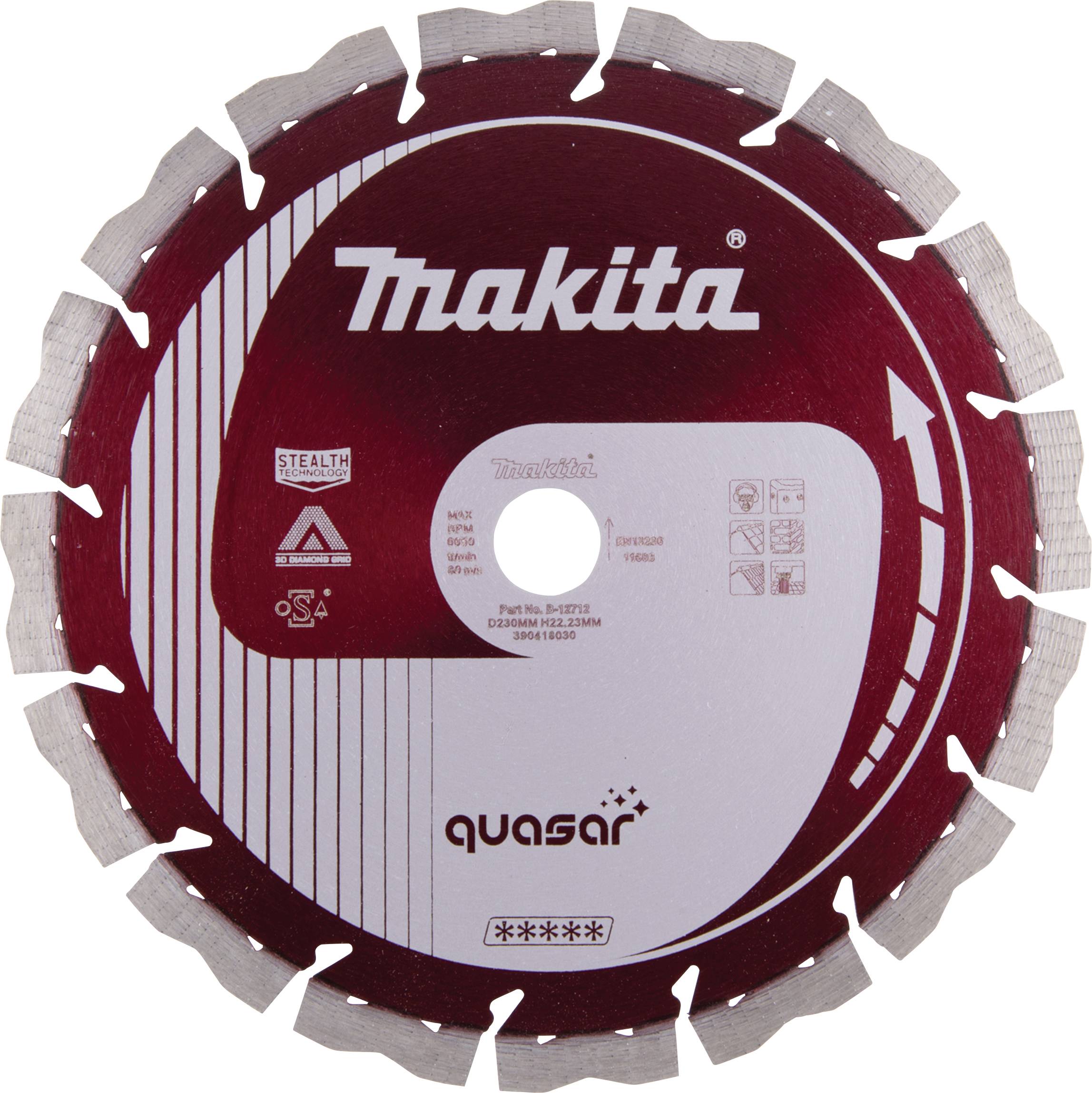 Makita B-12712 Tarcza diamentowa Średnica 230 mm 1 szt. - obrazek 1
