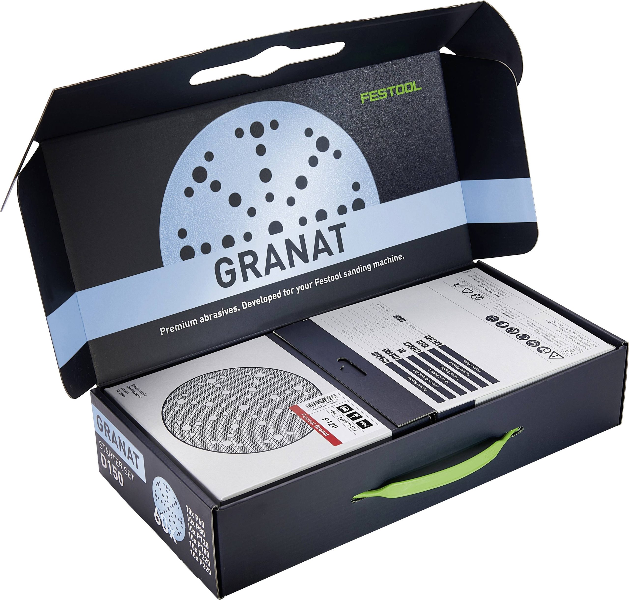 Festool 578166 Zestaw ściernic Średnica 150.00 mm Wielkość ziarna=60, 80, 120, 180, 220, 320 1 szt. - obrazek 1