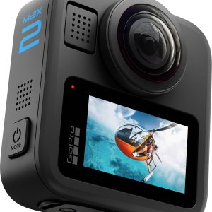 GoPro MAX2 Kamera 360°. Ekran dotykowy, Bryzgoszczelna, 4K, Bluetooth, Wstrząsoodporna, 8K, 360°, Stabilizacja obrazu GoPro MAX2 Kamera 360°. Ekran dotykowy, Bryzgoszczelna, 4K, Bluetooth, Wstrząsoodporna, 8K, 360°, Stabilizacja obrazu