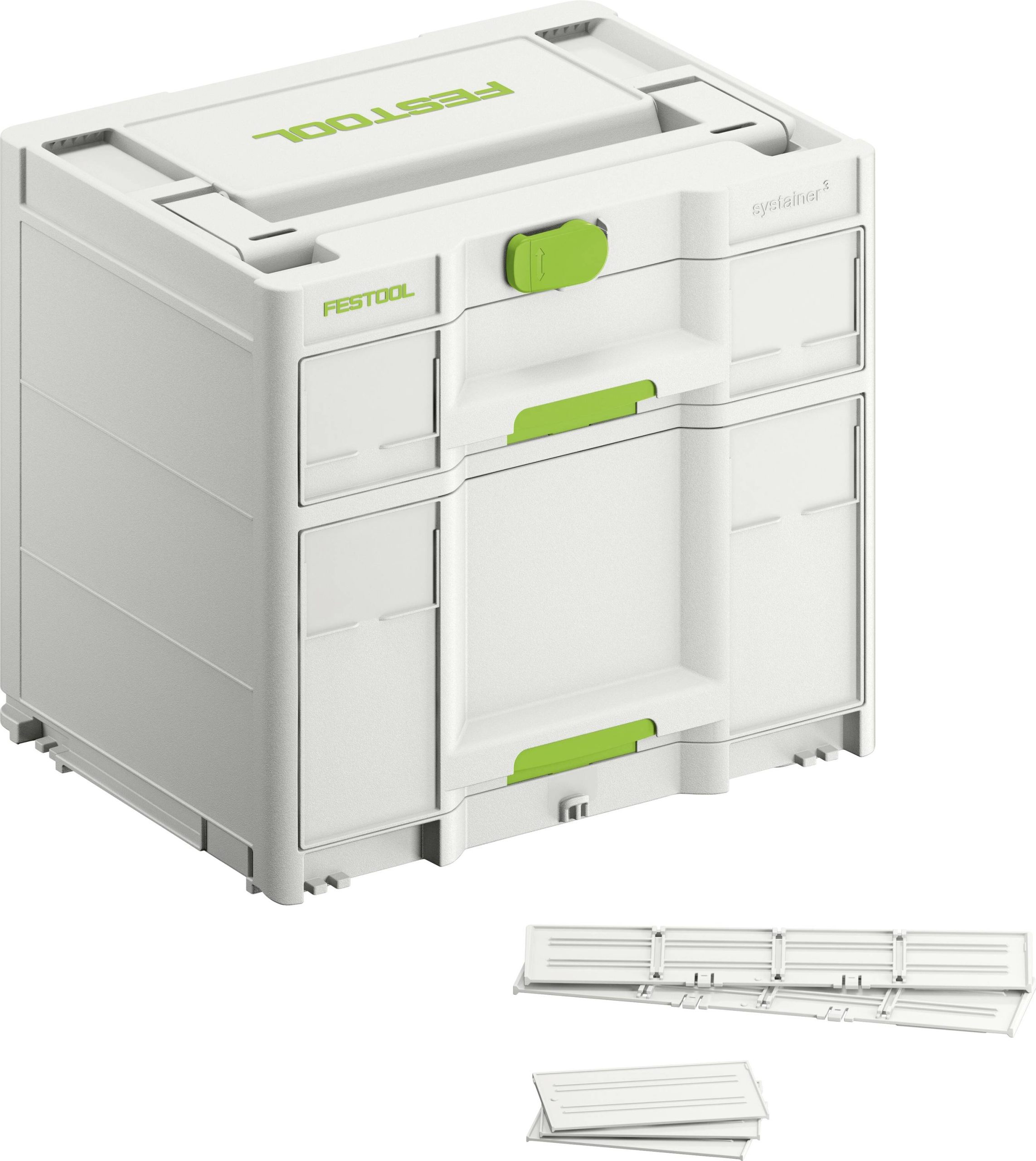 Skrzynia transportowa Festool Systainer SYS3-SORT/2 M 337 577770 (D x S x W) 396 x 296 x 337 mm - obrazek 1