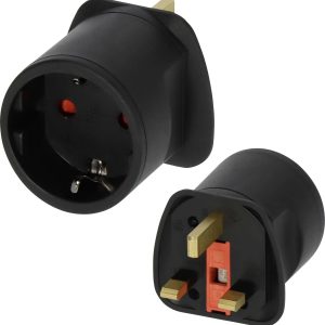 Adapter podróżny Brennenstuhl z stykiem ochronnym 1508533 / GB Blackiem Adapter podróżny Brennenstuhl z stykiem ochronnym 1508533 / GB Blackiem