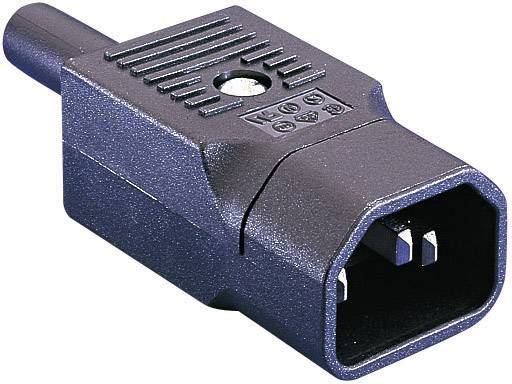 Bulgin PX0686 Złącze męskie IEC PX złącze męskie proste Łączna ilość styków: 2 + PE 10 A czarny 1 szt.
