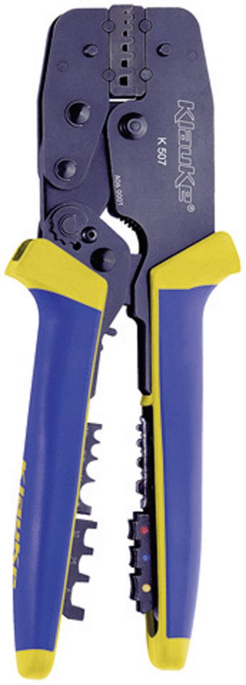 Klauke K507 K507 Zaciskarka 4 szt. złączki kablowe izolowane, końcówki kablowe, końcówka kablowa do zagniatania 0.5 do 1