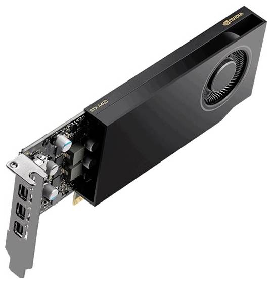 PNY Karta graficzna Nvidia RTX™ A400 Low Profile 4 GB GDDR6-RAM PCIe x8 Mini DisplayPort Niskoprofilowa
