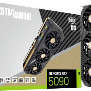 Zotac Karta graficzna RTX 5090 SOLID OC 32GB 32 GB GDDR7 RAM PCIe x16 HDMI® 2.1, DisplayPort 2.1 Zotac Karta graficzna RTX 5090 SOLID OC 32GB 32 GB GDDR7 RAM PCIe x16 HDMI® 2.1, DisplayPort 2.1