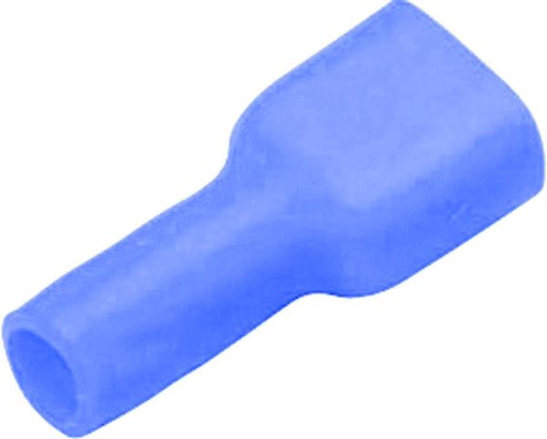 Wtyk płaski 3970S, całkowita izolacja PA, 6.3×0.8 mm, 1.5-.5 mm2, niebieski