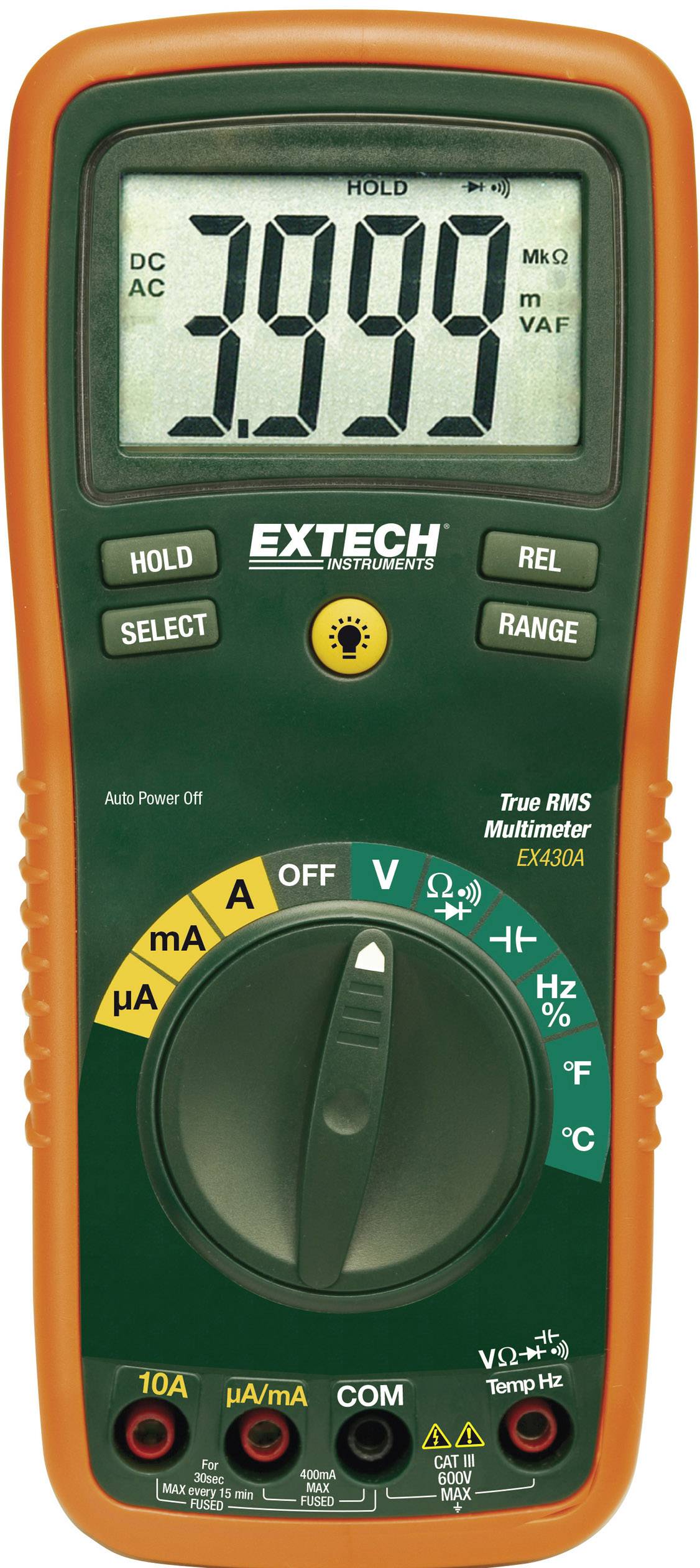 Multimetr cyfrowy Extech EX430, CAT III 600 V - obrazek 1
