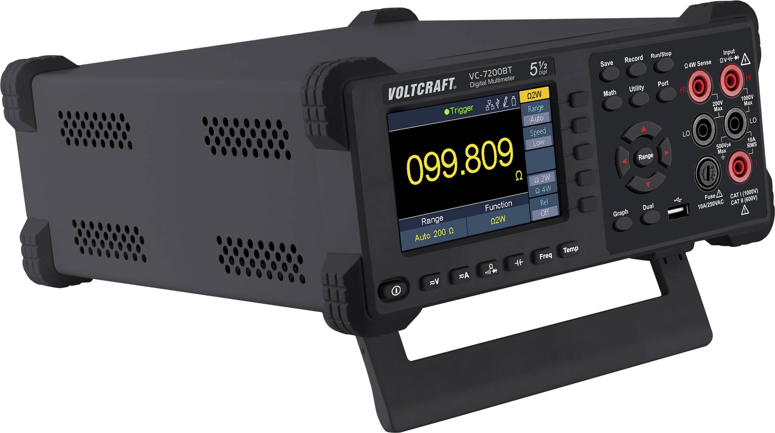 VOLTCRAFT VC-7200BT Multimetr stołowy cyfrowy rejestrator danych CAT I 1000 V, CAT II 600 V Wyświetlane liczby: 200000 - obrazek 1