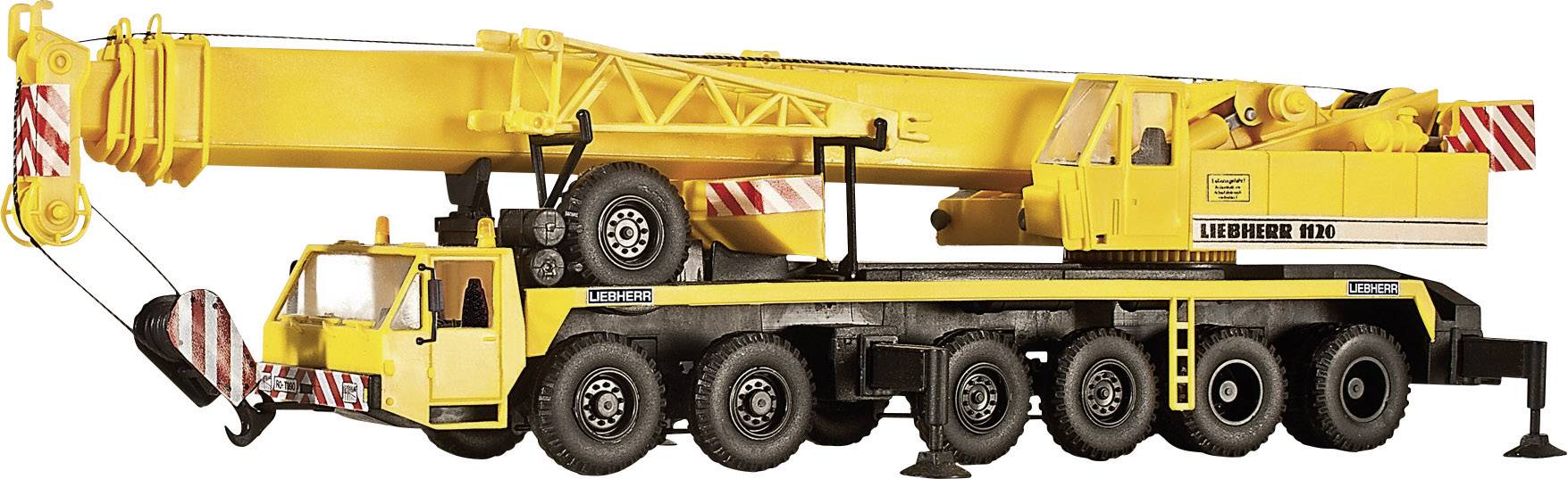Kibri 13012 H0 Model pojazdu budowlanego Liebherr Żuraw teleskopowy 1120 z wysięgnikiem kratowym - obrazek 1