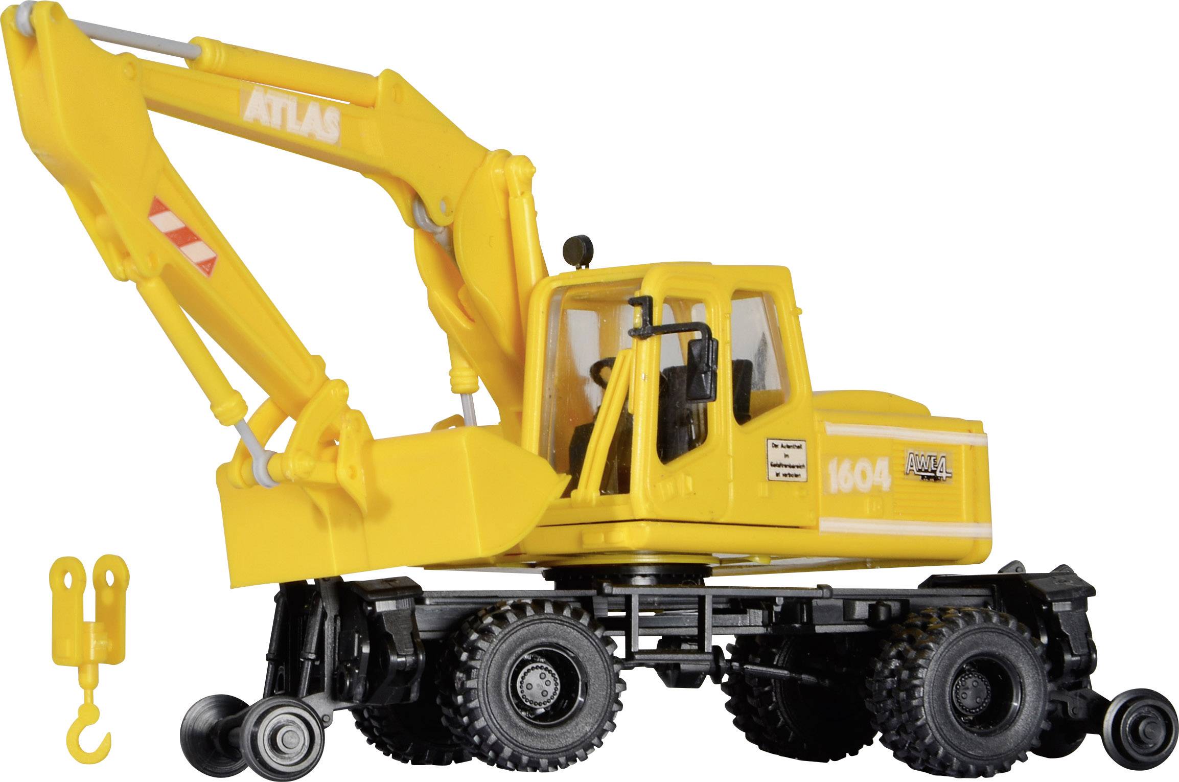 Kibri 16312 H0 Model pojazdu budowlanego Atlas Budowa toru koparki drogowo-kolejowej - obrazek 1