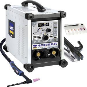 Spawarka TIG GYS PROTIG 201 AC/DC HF FV 063945, 10 – 160 A, z palnikiem Spawarka TIG GYS PROTIG 201 AC/DC HF FV 063945, 10 – 160 A, z palnikiem