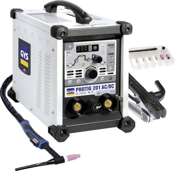 Spawarka TIG GYS PROTIG 201 AC/DC HF FV 063945, 10 – 160 A, z palnikiem