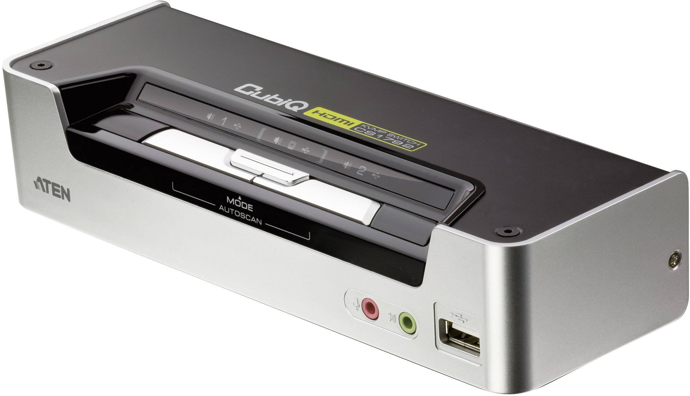 Przełącznik KVM, HDMI ATEN CS1792, USB, 1920 x 1200 Pixel, Ilość przełączalnych PC: 2 - obrazek 1