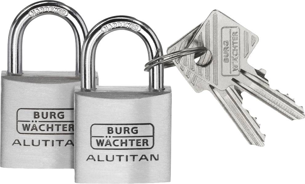 Kłódka Burg Wächter 36161 40.00 mm Samozatrzaskowa z zamkiem kluczykowym - obrazek 1