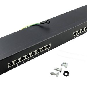 LogiLink NP0057 16 Portów Patch panel 483 mm (19″) CAT 6 1 U LogiLink NP0057 16 Portów Patch panel 483 mm (19″) CAT 6 1 U