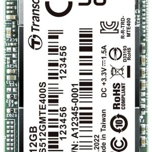 Dysk wewnętrzny SSD M.2 PCIe NVMe 2242 512 GB Transcend MTS400S PCIe NVMe 3.0 x4 Produkt nowy Dysk wewnętrzny SSD M.2 PCIe NVMe 2242 512 GB Transcend MTS400S PCIe NVMe 3.0 x4 Produkt nowy