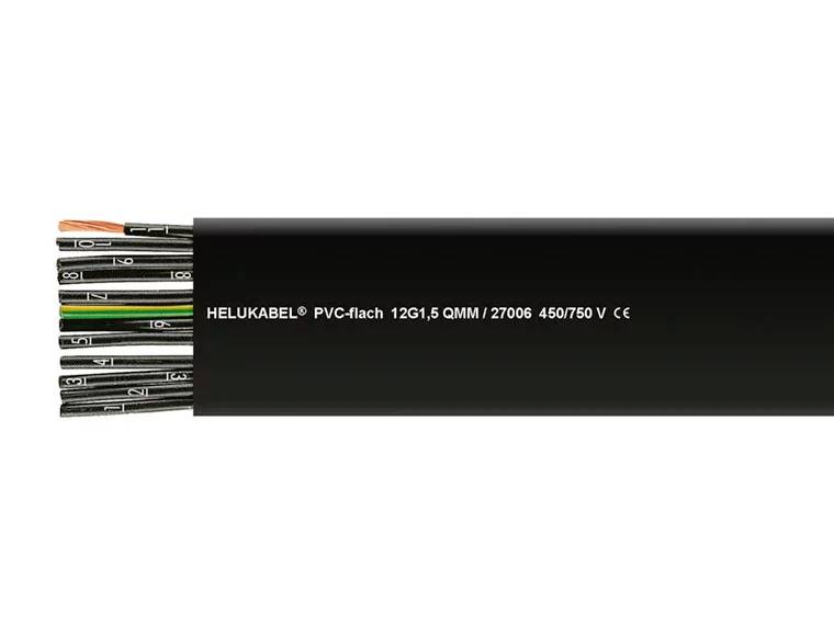 HELU Kabel płaski, taśmowy 12 G 0.75 mm² czarny 26985-100 100 m - obrazek 1
