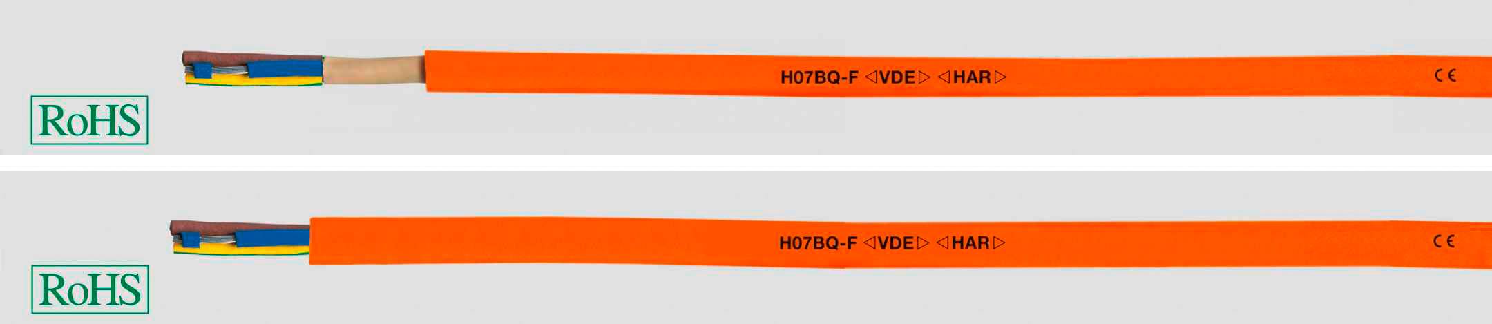 HELU H07BQ-F Przewód sterowniczy 2 x 1.5 mm² pomarańczowy 22058-500 500 m - obrazek 1