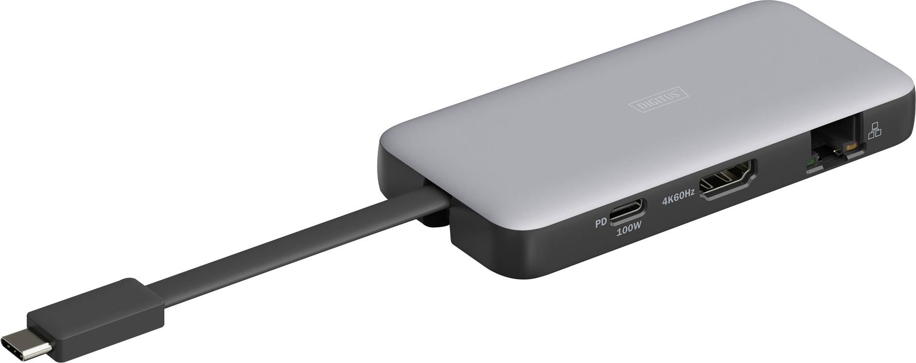 Stacja dokująca USB-C® Digitus DA-70916 z funkcją ładowania, zintegrowany czytnik kart, zasilanie USB-C® - obrazek 1