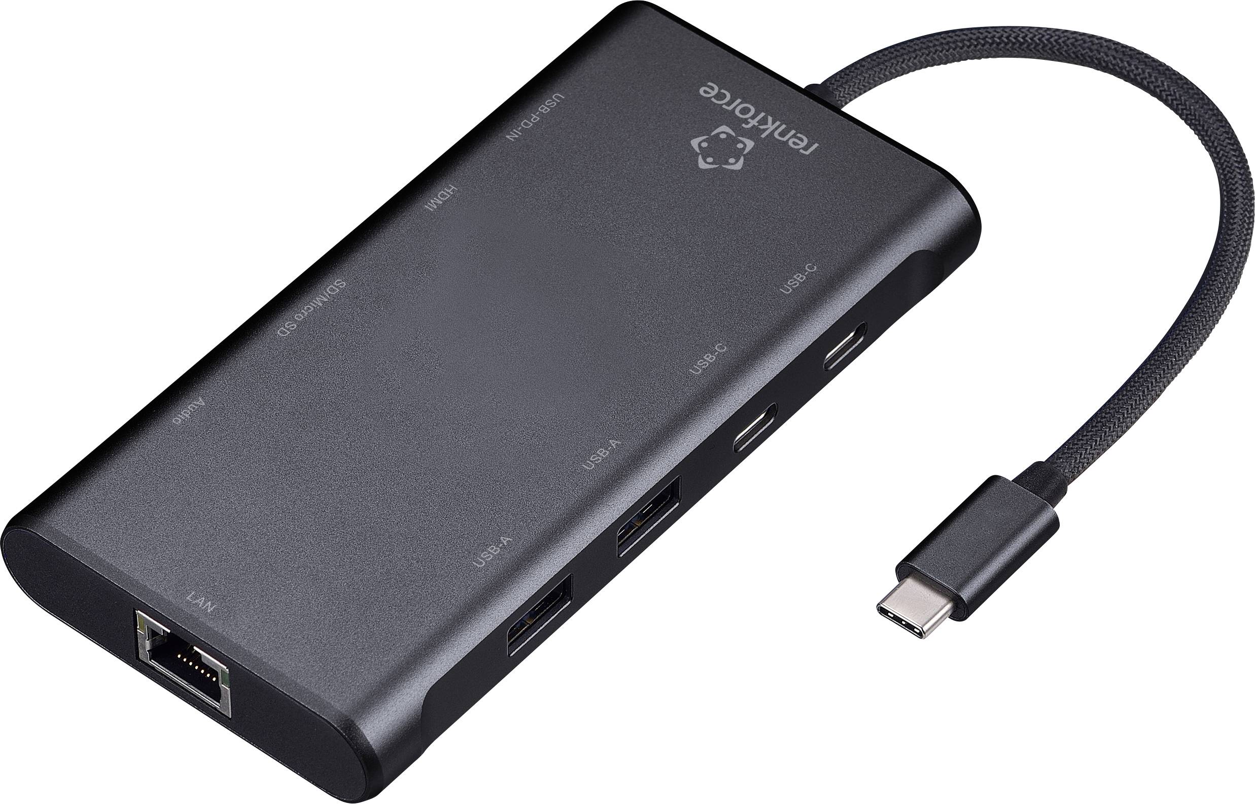Stacja dokująca USB-C® Renkforce RF-USBHA-500 - obrazek 1