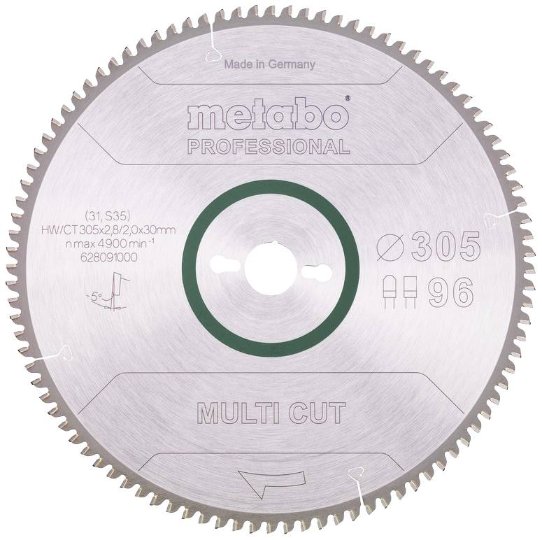 Tarcza do piły tarczowej „multi cut” HW/CT 305x30 96 FZ/TR5 Metabo HW/CT 305X30 96 FZ/TR5 305 x 30 x 2 mm 1 szt. - obrazek 1