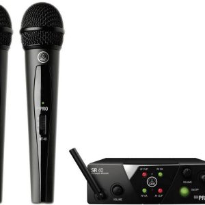 Mikrofon bezprzewodowy AKG WMS 40 Mini, zestaw 2 szt. z odbiornikiem