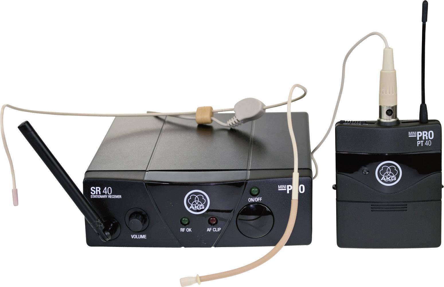 Mikrofon bezprzewodowy AKG WMS 40 Mini Sport, ISM 2, zestaw z odbiornikiem - obrazek 1
