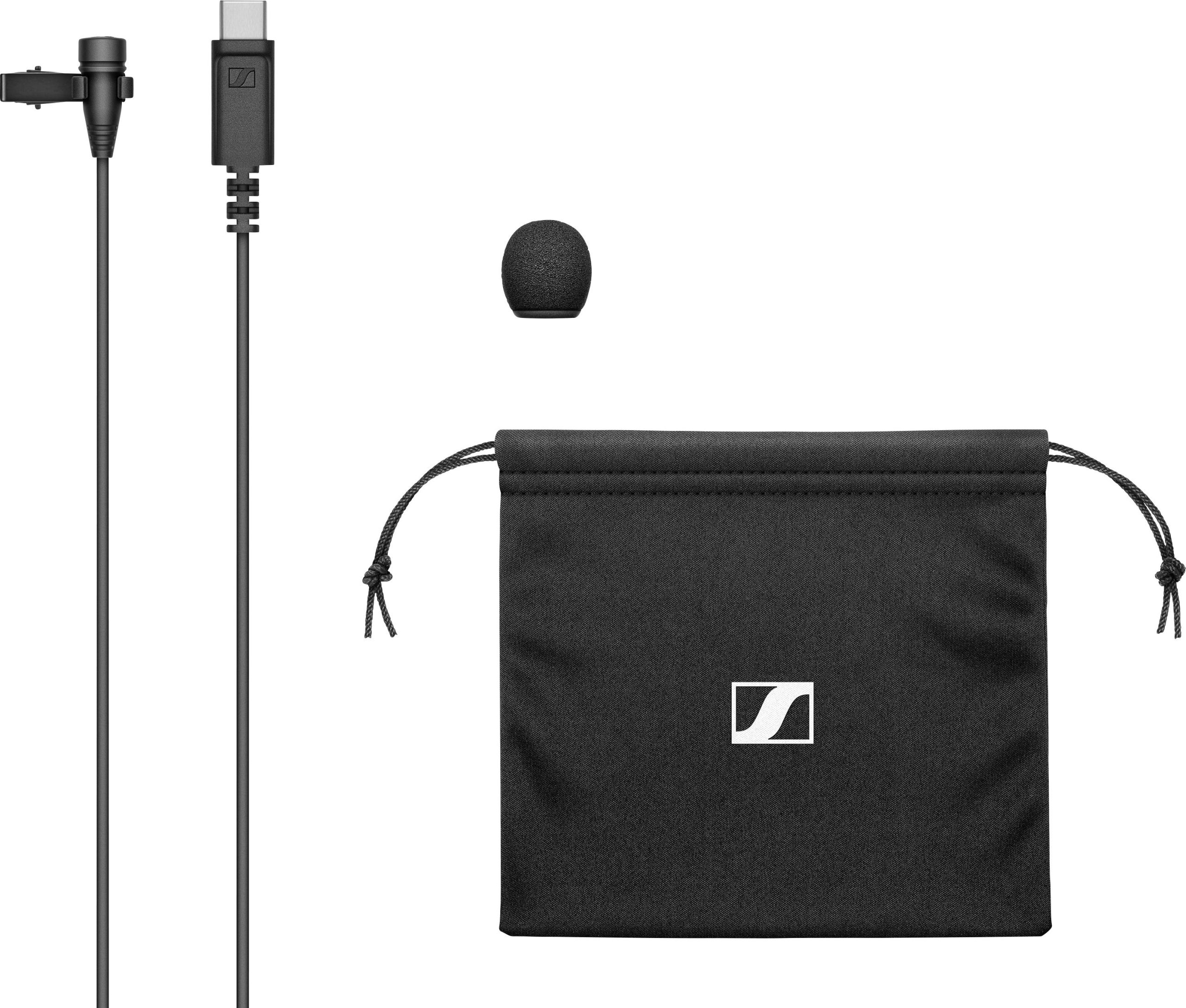 Przypinany Mikrofon ręczny Sennheiser XS Lav USB-C Rodzaj transmisji danych:przewodowa - obrazek 1