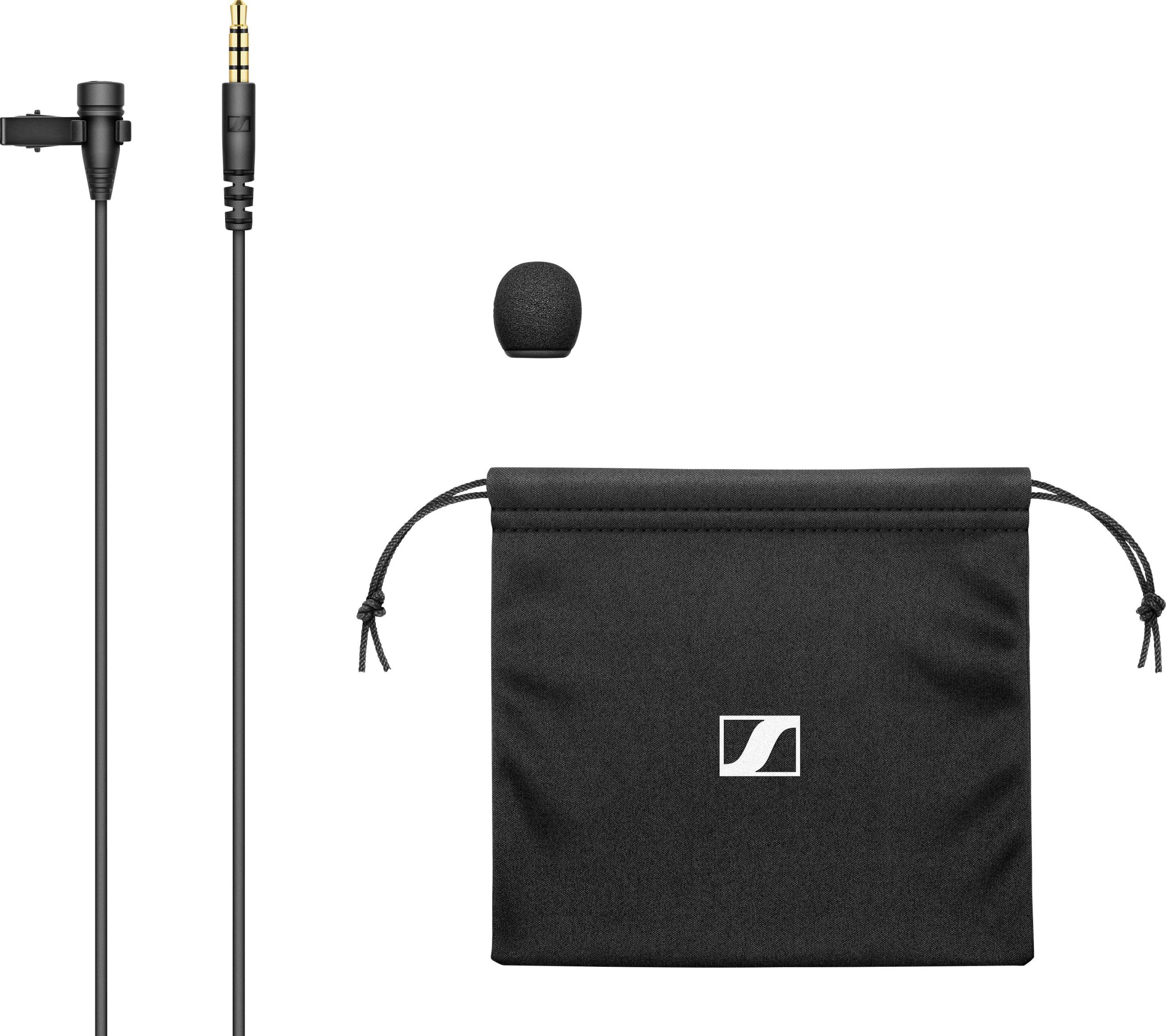 Przypinany Mikrofon ręczny Sennheiser XS Lav Mobile Rodzaj transmisji danych:przewodowa z zabezpieczeniem - obrazek 1