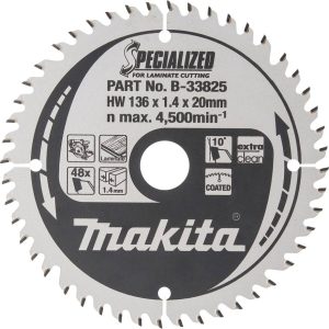 Tarcza tnąca Makita B-33825 136 x 20 x 1 mm 1 szt. Tarcza tnąca Makita B-33825 136 x 20 x 1 mm 1 szt.